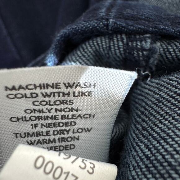 J. Jill Womens Denim Skirt Size 12 Knee Length Snaps Classic Preppy Blue - Picture 7 of 8